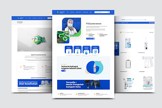 PT Sinergi Global Alkesindo Website by Ninetive
